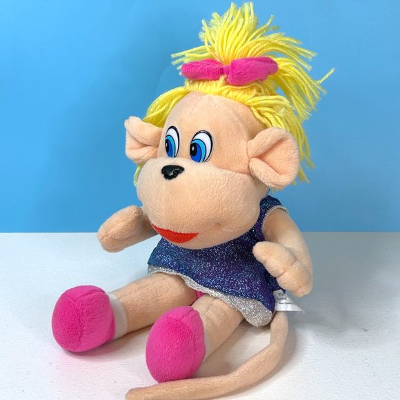 VERY RARE Vintage Plush Appeal Girl Monkey 14" Plush Stuffed Animal Toy‎ - Picture 3 of 4